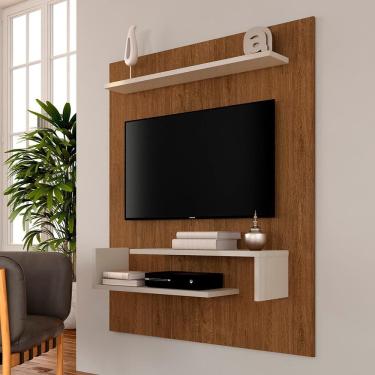 Imagem de Painel Suspenso Sonora Tv 55"  Freijó/off White - Móveis Arapongas