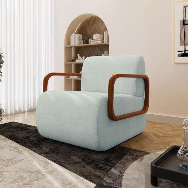 Imagem de Poltrona Kiev em Madeira de Eucalipto Movellu Home