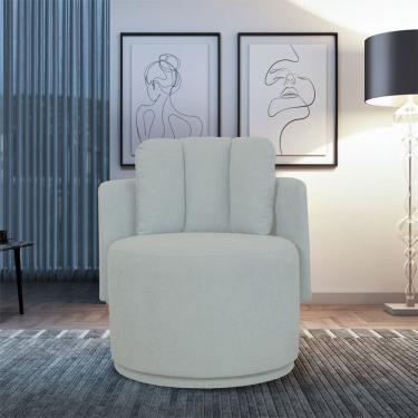 Imagem de Poltrona Meca com Pes de Base Giratoria Movellu Home