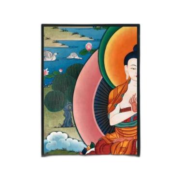 Imagem de Quadro Fotografia Buda Colorido 24X18Cm 002