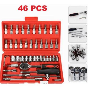 Imagem de Maleta Com Ferramentas Para Reparos Automotivos Aço Carbono