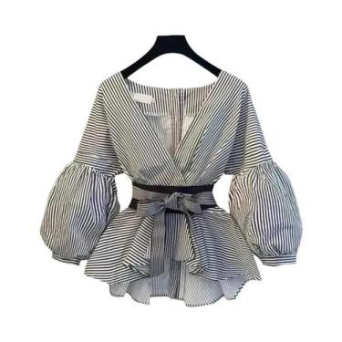 Imagem de Conjunto De Moda Feminina De Outono Com Camisa Casual Solta, Colete E 