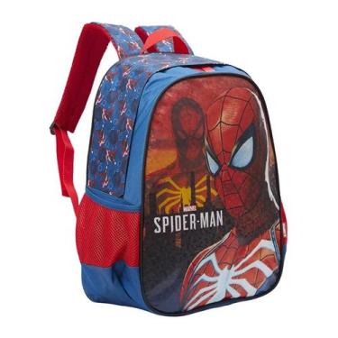 Imagem de Mochila Costas Escolar Infantil 16 Homem Aranha Spider-Man City R1 XER