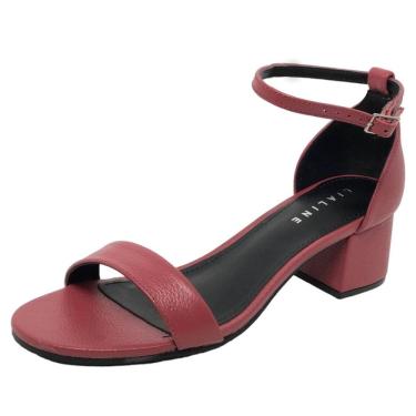 Imagem de Sandalia Salto Baixo Feminina Conforto Moderna Lia Line