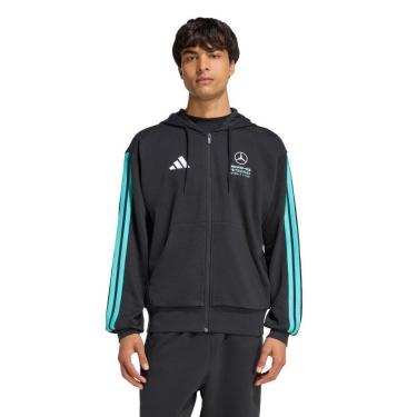 Imagem de Blusa Adidas Capuz Zíper Mercedes - Amg Petronas F1 Team Dna Masculina-Masculino