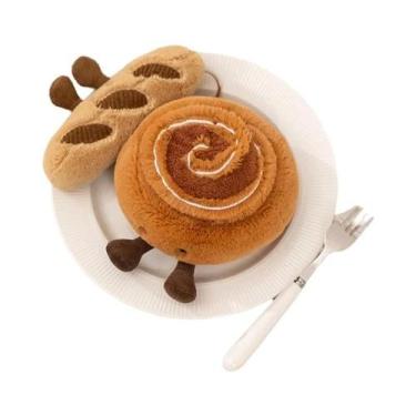 Imagem de Boneco De Pelúcia Infantil Em Formato De Biscoito De Desenho Animado, 