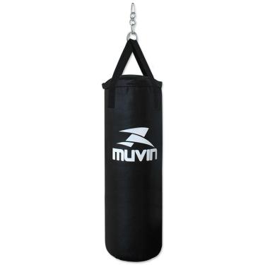 Imagem de Saco de Pancada Vazio Muvin – Tamanho 110cm x 40cm – Com Mosquetão e Girador – Lutas Treino Boxe-Unissex