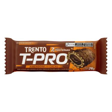 Imagem de PECCIN Wafer Trento T-Pro Amendoim com Cacau ao Leite 26g