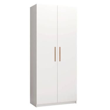 Imagem de Guarda Roupa Roupeiro Solteiro 2 Portas Paris Branco Caemmun