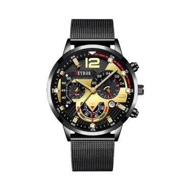 Imagem de Relógio De Pulso Masculino De Luxo Com Quartzo, Luminoso, Casual, Com 