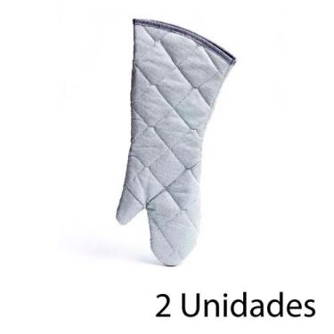 Imagem de Kit Com 2 Luvas Térmicas Profissional De Cozinha Matelassê - Assessorl