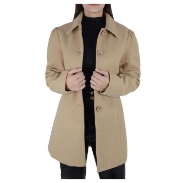 Imagem de Casaco Feminino Facinelli By Mooncity Médio Bege - 610251-Feminino