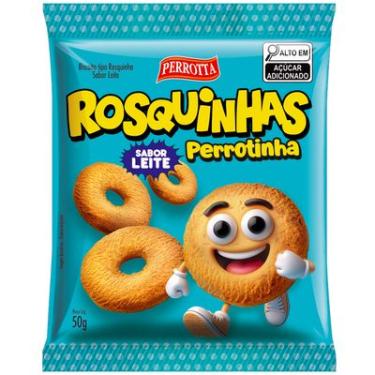 Imagem de BISCOITO ROSQUINHA PERROTTA  LEITE 50G