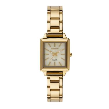 Imagem de Relógio Seculus Feminino Ref: 44338lpsvda1 Retangular Aço Dourado