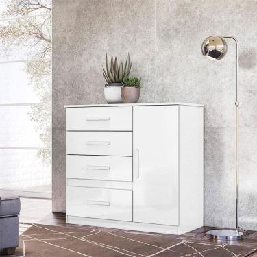 Imagem de Cômoda Sapateira Infantil Ambiente Vênus Branco Flex - Moval