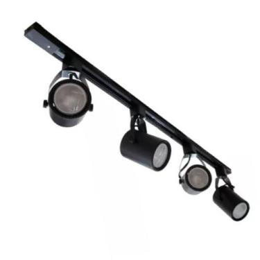 Imagem de Trilho Eletrificado 1,5 Metro + 4 Spots Par20 Bivolt - Bela Home Ilumi