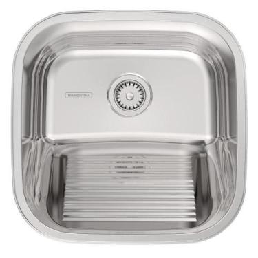 Imagem de Tanque De Encaixe Para Embutir Hera 25l Em Aço Inox Polido 40x40 - Tra