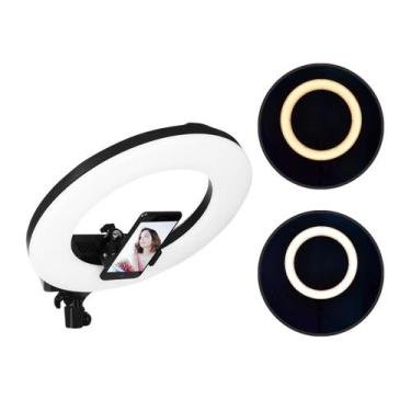 Imagem de Ring Light LED 48cm 3200-6500k com Suporte para Celular - TPFOTO
