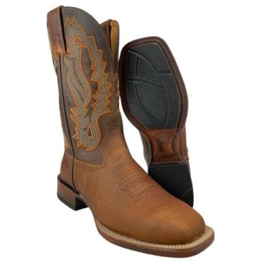 Imagem de Bota Texana Masculina Goyazes Power Dallas Terra Couro Furta Cor Ref.2