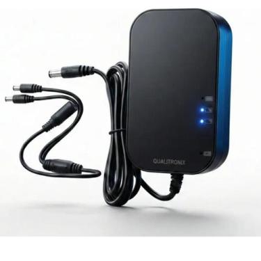 Imagem de Mini Nobreak QNB02 12V para Roteador, Modem, ONT Fibra e Câmeras CFTV,