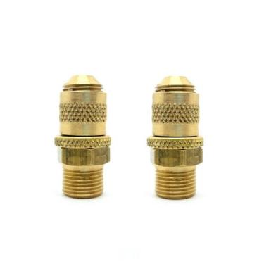Imagem de Kit 02 Injetor Latao Ind Alfa Gas Glp 3/8 - USICOM