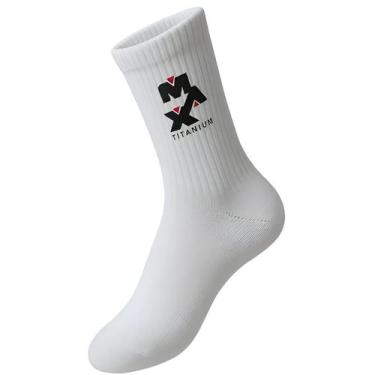 Imagem de Meia Max - Tamanho Único Branca - Max Titanium