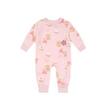 Imagem de Macacão bebê menina em moletom Brandili Baby-Unissex