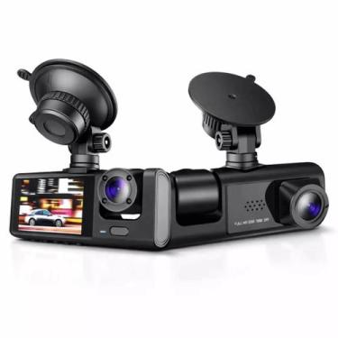 Imagem de Câmera Veicular Black Box Full HD 3 Canais - Preto - BLACKBOX