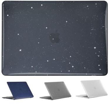 Imagem de Capa Glitter MacBook Air 13.6 M4 2025 (A3240) - Hars, Preta