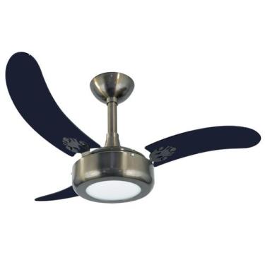 Imagem de Ventilador de Teto Infinity Lux LED 6000K Fumê 3 Pás MDF Preto 110V 20