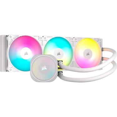 Imagem de Water Cooler Corsair NAUTILUS 360, ARGB, 360mm, AMD e Intel, Branco - CW-9060095-WW-Uni...
