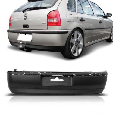 Imagem de Parachoque Traseiro Gol 99 2000 2001 2002 G3 Preto Liso - Dts