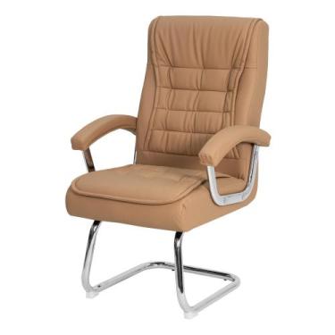 Imagem de Cadeira De Escritório Fixa Munique Confort Ergonômica Caramelo - WAW D
