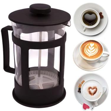 Imagem de Cafeteira Prensa Francesa Manual 300ml Elegante Cremeira Para Café Chá