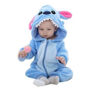 Imagem de Macacão Fantasia Infantil Bebê Urso Ursinho Stitch - Michley, 18-24 Me