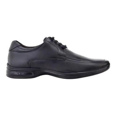 Imagem de Sapato Social de Couro Masculino Jota Pe 3D Vision 71469 Preto, Preto,