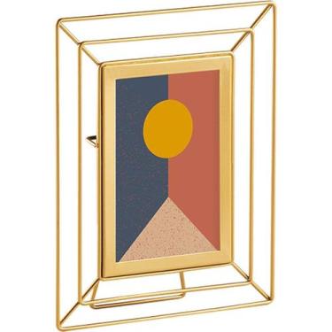 Imagem de Porta Retrato 15x20 Dourado em Metal 13310 Mart