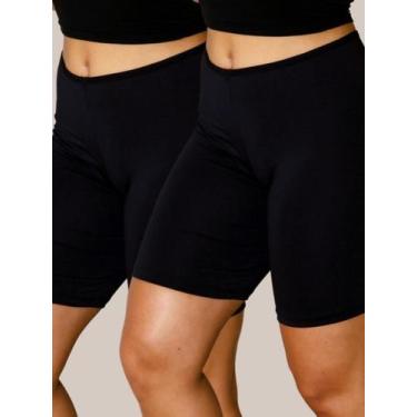 Imagem de Kit 2 Bermudas segunda pele anágua  feminino confortável - SOLUTEX, Pr