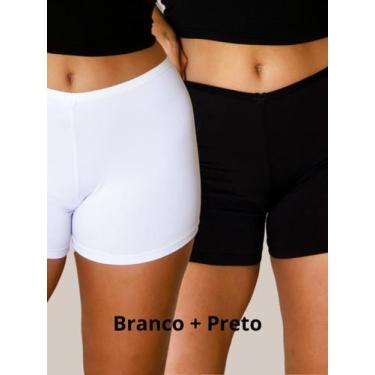 Imagem de Kit 2 Shorts Segunda Pele Anágua curto Feminino - SOLUTEX, GG, Branco,