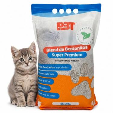 Imagem de Granulado Areia Higienica 4Kg Bentonita Natural Gato Oferta - - PETT