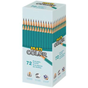 Imagem de Lapis Preto Grafite Escrever Multicolor Faber N2 Atacado 72 - Faber-Ca