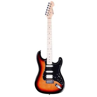 Imagem de Guitarra Strato Michael Rocker GMS250 SK Sunburst Bk
