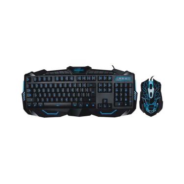 Imagem de Kit Teclado e Mouse Gamer Multilaser Lightning Preto com LED TC195