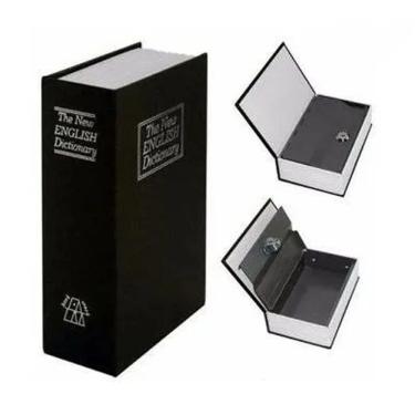 Imagem de Cofre Livro Dicionário Inglês Camuflado Pequeno para Dinheiro e Documentos Preto Shopmix