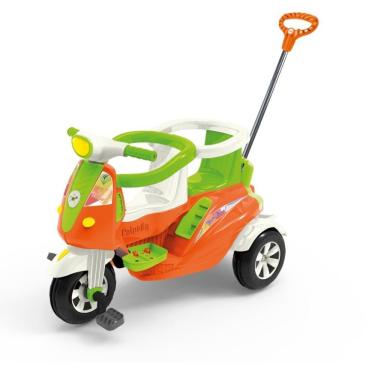 Imagem de Triciclo Infantil Moto Duo 2em1 com Luz e Som Dois Lugares Calesita Brinquedos