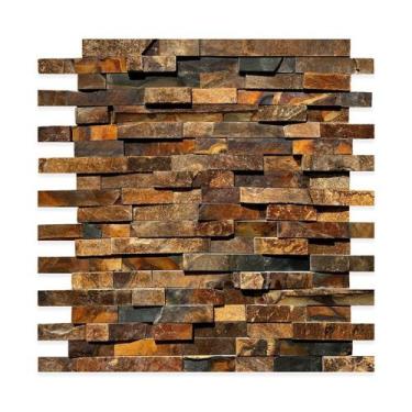 Imagem de Revestimento Pedra Natural Ferruzzano 5cm Livre Pedra Ferro Marrom - M