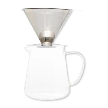 Imagem de Cafeteira de vidro com filtro em inox 750ml wolff