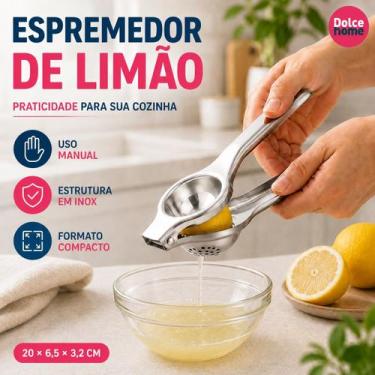 Imagem de Espremedor de Limão em Inox com Alavanca Manual para Cozinha - Dolce H