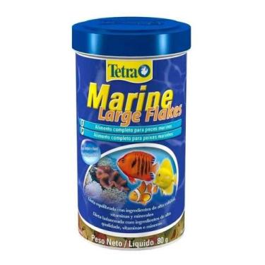 Imagem de Ração P/ Peixes Marinhos Tetra Marine Large Flakes 80g - Congratulatio