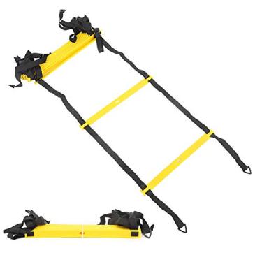 Imagem de Escada de agilidade de velocidade, escada de treinamento 12 Rungs Agility escada ajustável para corrida de treinamento de futebol de competição